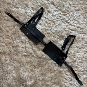 Faux Leather Corset with Chains